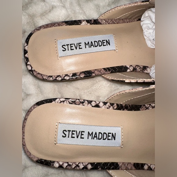 *NEW* Steve Madden | Mules | Kori Blush Snakeskin Size: 6.5 - Picture 2 of 7